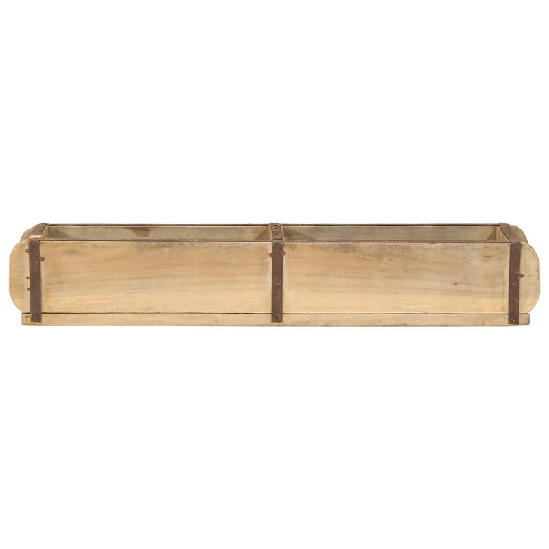 Fleur De Lis Living Solid Wood Storage Tub & Tote