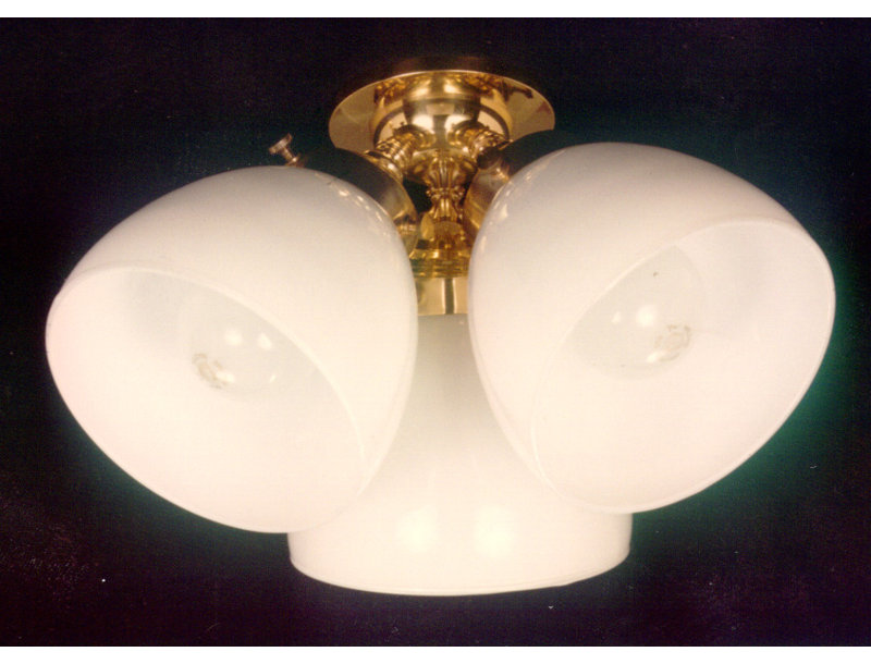 Baskin Glass Semi Flush Mount