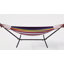 Hamac portable pour 2 personnes avec support en acier robuste, capacité de 450 lb, installation autoportante sans outils, résistant aux intempéries pour le patio, la cour et l'intérieur - brun large-766876580