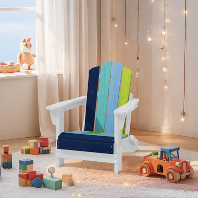 Kids’ Outdoor Adirondack Chair – HDPE, Weather-Resistant, Child-Size Patio Seating by Sunside Sails
