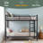 Twin Over Twin Metal Bunk Bed-503669961