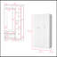 Garde-robe Erie, chambre à coucher, blanc-122826246
