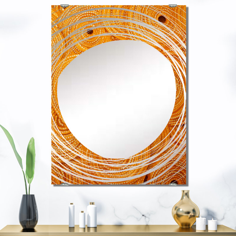 Arceo - Miroir mural à collage abstrait MIR131697, 40 po x 30 po