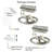 Rogan Stainless Steel Adjustable Double Curtain Rod