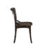 Chaise d'appoint en chêne foncé et métal noir (2). Industriel chic. Texture chaleureuse du bois. Striking Back. Structure de l'assise (2) - Conception rustique pour votre maison