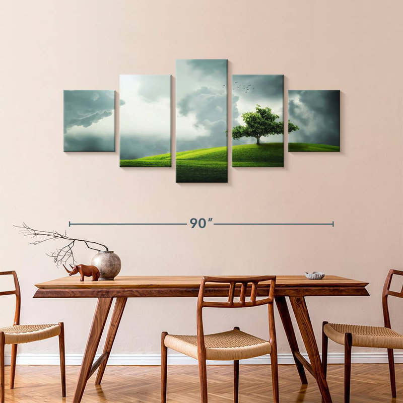 Cloudy Field, 42" H x 92" W