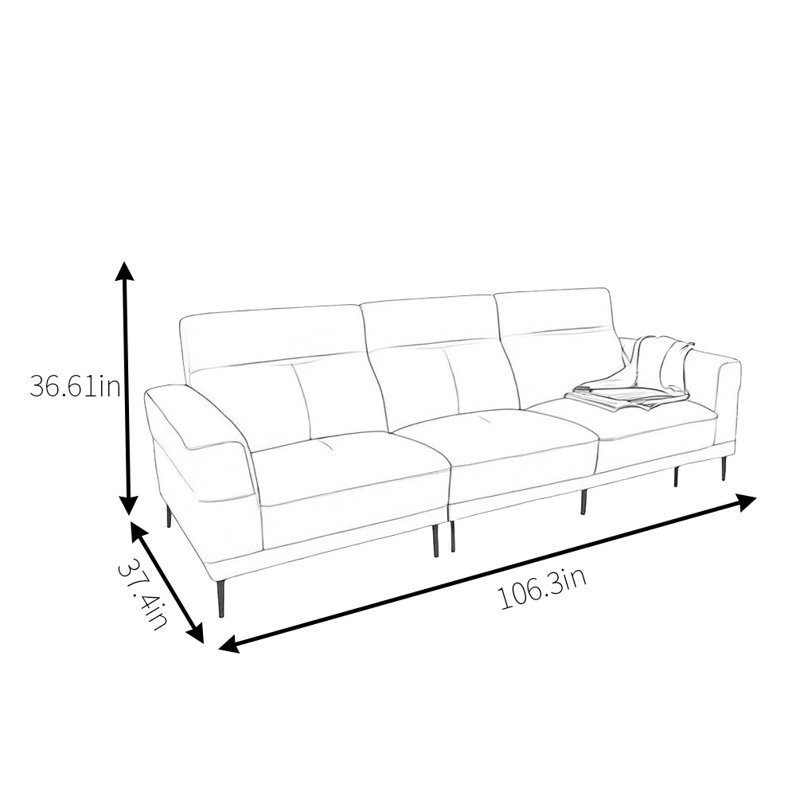 Modern Simple Beige Sofa