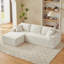 Boneless 103" Cloud Modular Sectional Sofa Couch with L-Shape Chaise, No Assembly Required-502601287-502601282