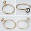 Porte-serviettes rond en laiton antique