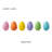 60PK 3"H Easter  Plastic Fillable Eggs In 6 Assorted Colours, 10 Of Each