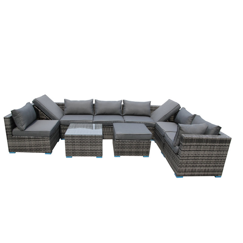 Heidbreder 9 - Person Conversation Set, Grey, Grey