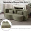 21 lits convertibles pliables, couchette désossée de 75 pouces, rembourrée de mousse à mémoire de forme, 3 sièges avec 2 coussins pour le salon