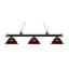 Luminaire suspendu linéaire à 3 lumières pour table de billard Chevelle-22737237-22737241-22737240
