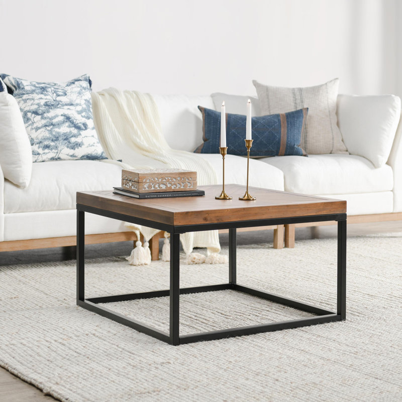 Lenes Solid Wood Top Single Coffee Table
