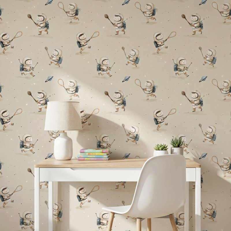 Papier peint astronaute Espace ludique décoratif, Peler et coller