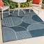 Tapis rayé bleu marine / crème Nordby-88570936