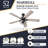 Marshall 52" Ceiling Fan with LED Light-54878035
