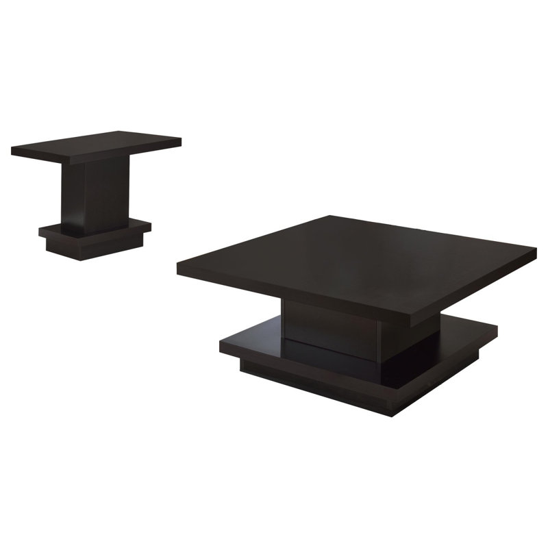 Ensemble de tables basses 2 pièces Cappuccino