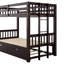 Lit superposé simple avec lit gigogne escamotable, peu encombrant pour plusieurs personnes, garde-corps pleine longueur, liberté de placement, lit gigogne et pin, réunions de famille, escalier sécuritaire, flex-2132389123