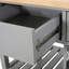 Chariot de cuisine polyvalent avec armoire vitrée et rangement