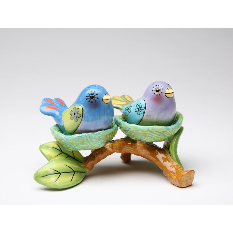 Cosmos Gifts Bird Nest Salt and Pepper Set