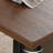 Modern Walnut-Tone Durable Rockboard Dining Table-2034473689