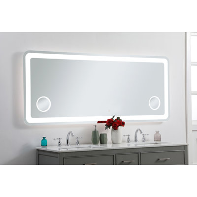 Celalettin Hardwired LED mirror with magnifier and colour changing temperature 3000K/4200K/6000K