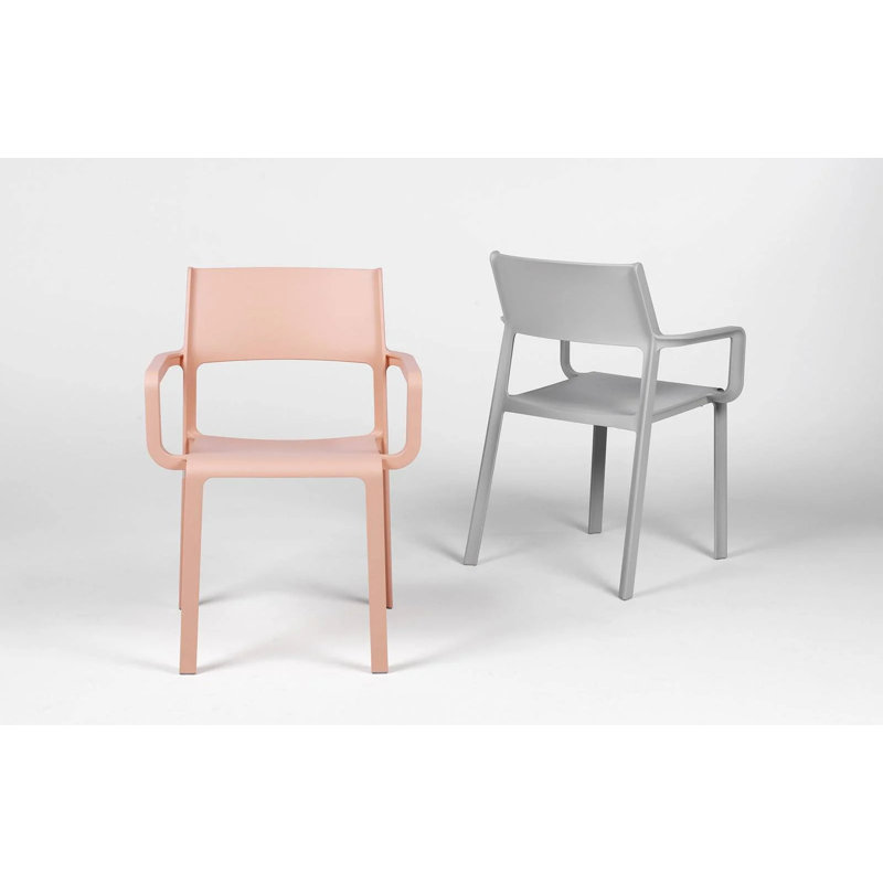 Trill Outdoor Dining Armchair, Gray