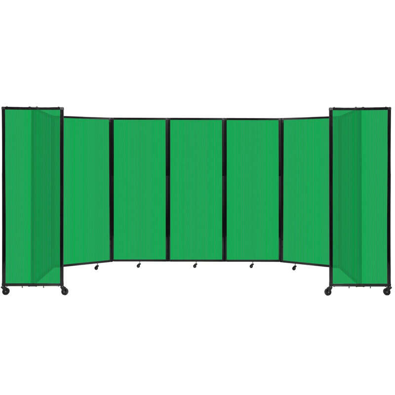 Cloison murale en polycarbonate 360, H 90 po x l 234 po, Vert