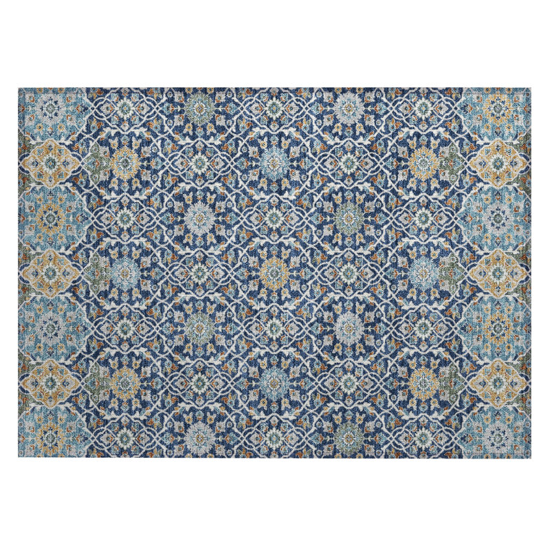 Machine Washable Indoor/Outdoor Eden ACN2199 Panel Rug, Rectangle 1'8" x 2'6"