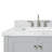 Cambridge 43'' Single Bathroom Vanity with Carrara Marble Top-2047582170