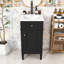 Meuble-lavabo autoportant moderne avec porte à fermeture en douceur, lavabo en céramique et grand rangement-114755806-114755801