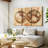 " Rustic Hemispheres Map "-290549096
