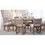 Ensemble de salle à manger rembourré moderne à rayures avec 2 chaises et un banc de 41 po - Bois massif, sièges rembourrés confortables pour la cuisine (ensemble de 3)-1812765964-1812765966