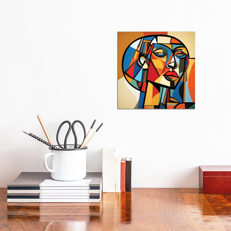 Cubisme, femme tanzanienne I - reproduction d'art sur toile - toile tendue