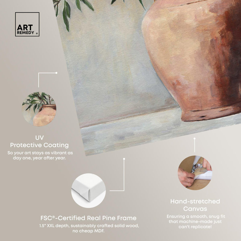 "Olive Branch", art mural classique sur toile par Art Remedy, Canevas, H 45 po x l 30 po x P 1,5 po