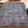 Sarok Ornate Persian All-Over Machine-Washable Purple/Gray Rug