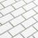 Metro Subway Matte White 11-3/4" x 11-3/4" Porcelain Mosaic Floor and Wall Tile