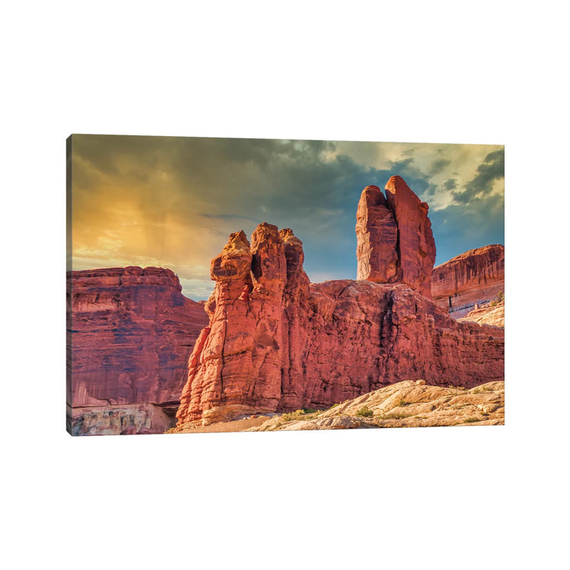 Desert Sun by Mark Paulda - Print on Canvas, Wrapped Canvas, 20.32cm H x 30.48cm W x 1.91cm D