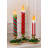 Elegant LED Lighted Decorative Object, 7.1 x 6.7 x 17.7 Inches | 100% Ceramic in Stunning Red & White | Perfect for Home Décor, Modern Aesthetic, and Unique Gift Ideas | Eye-Catching Accent Piece