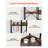 5 Tier Corner Bookshelf Tall Corner Bookcase With 4 Hooks L-Shaped Storage