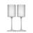 JoyJolt Elle Fluted White Wine Glasses, 11.5oz