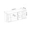Keikei Unfinished TV Stand for TVs up to 60"-99234539