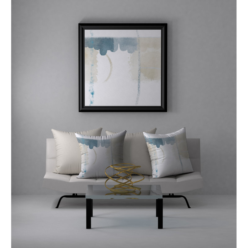 Abstract Reversible Throw Pillow, 20" x 20"