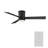 Axis 3 - Blade Outdoor Smart Flush Mount Ceiling Fan with Remote Control and LED Light Kit Included, Works With Alexa and iOS / Android App-104550579-50618021-50618016