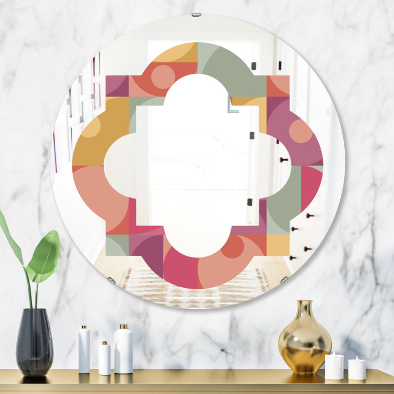 Miroir mural Quatrefoil, H 23,6 po x l 23,6 po