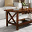 Table basse en bois massif Crary-205420573-205420572