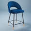 Tabouret de comptoir en velours Rebecca-1719354353