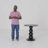 Spheres Round Solid Wood Base Dining Table