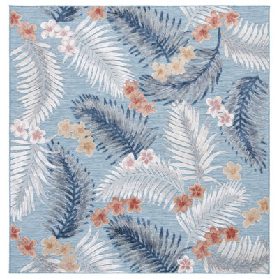 Abreha Floral Machine Woven Area Rug